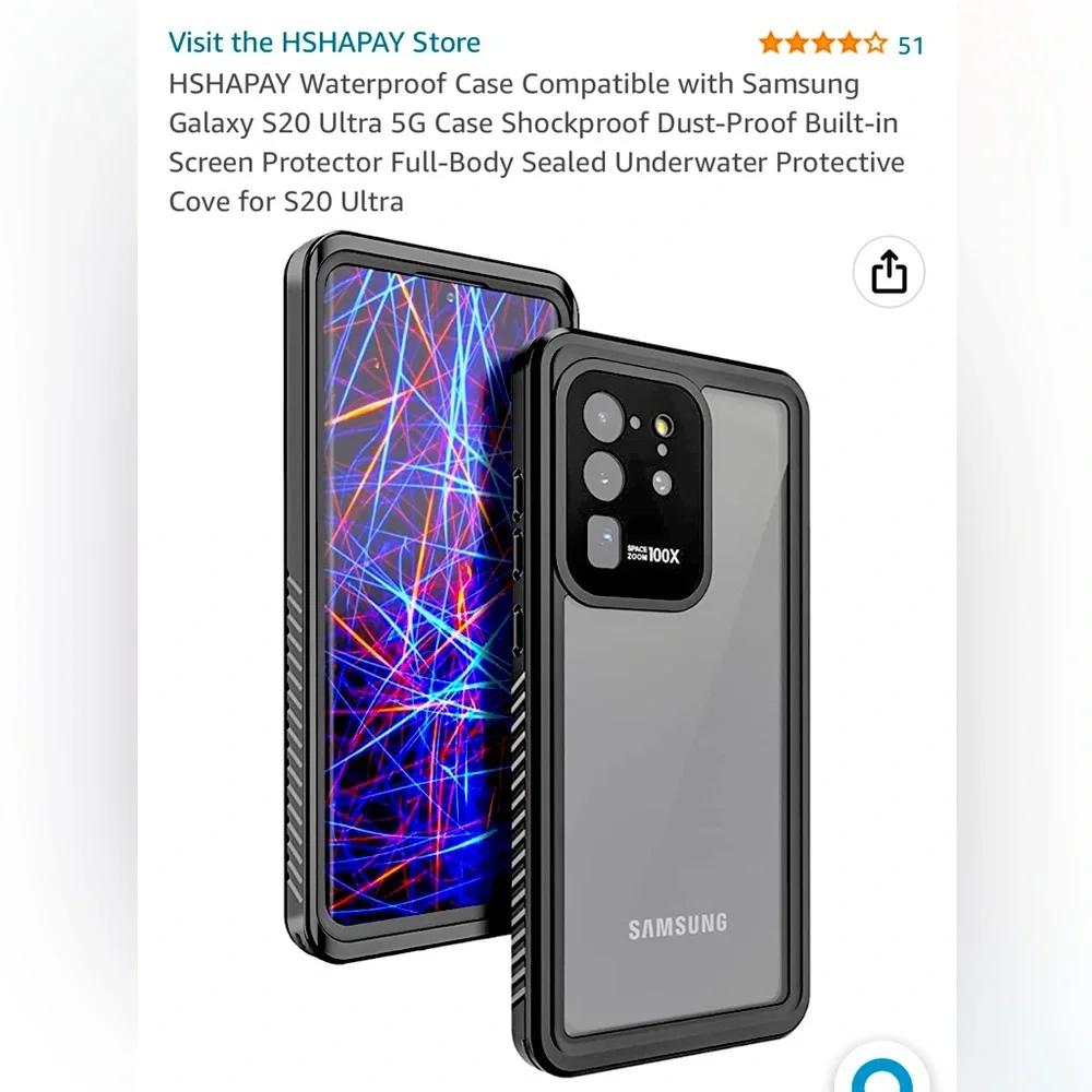 Samsung black phone case
